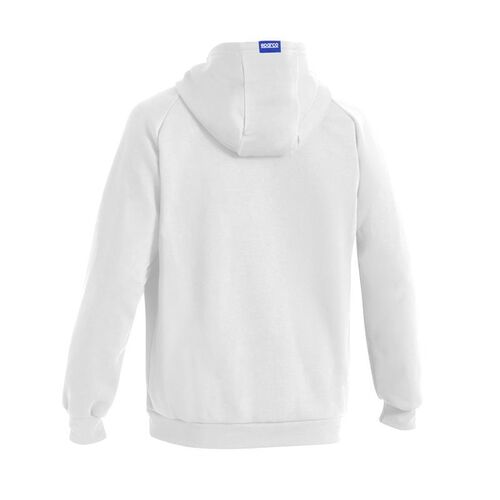 Bluza z kapturem zapinana Sparco Gulf biała