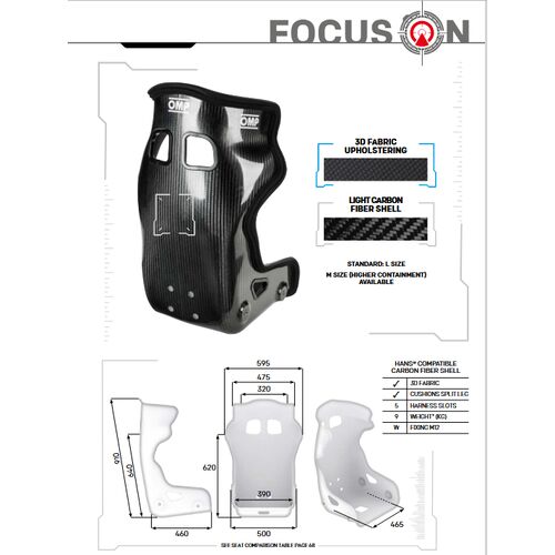 Fotel OMP HTC ONE FIA 8862-2009