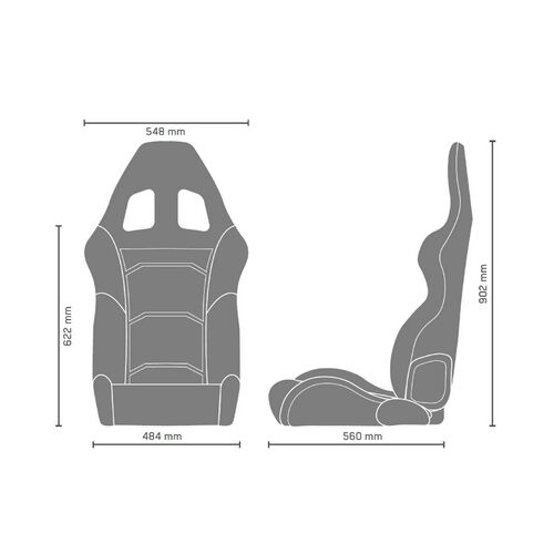 Fotel Sparco R500 Torino SKY