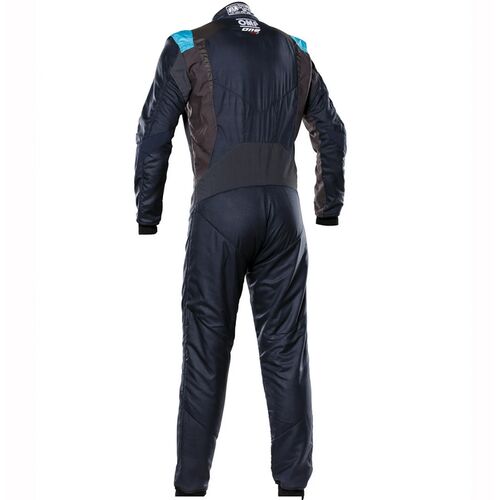 Kombinezon OMP ONE EVO X FIA 8856-2018 granatowo-błękitny