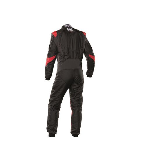 Kombinezon OMP ONE EVO X FIA 8856-2018 czarno-czerwony
