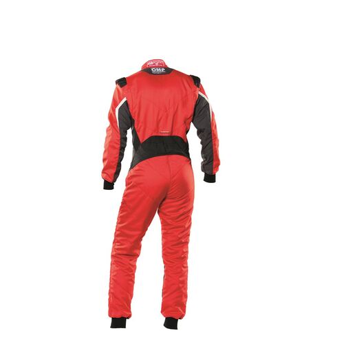 Kombinezon OMP TECNICA EVO FIA 8856-2018 czerwono-czarny