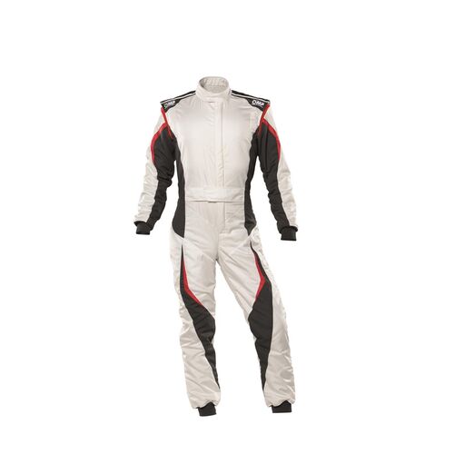 Kombinezon OMP TECNICA EVO FIA 8856-2018 biało-czarny