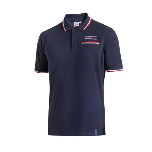 Koszulka Polo Sparco Martini Racing z kieszonką granatowa