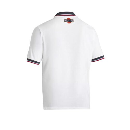 Koszulka Polo Sparco Martini Racing z kieszonką biała