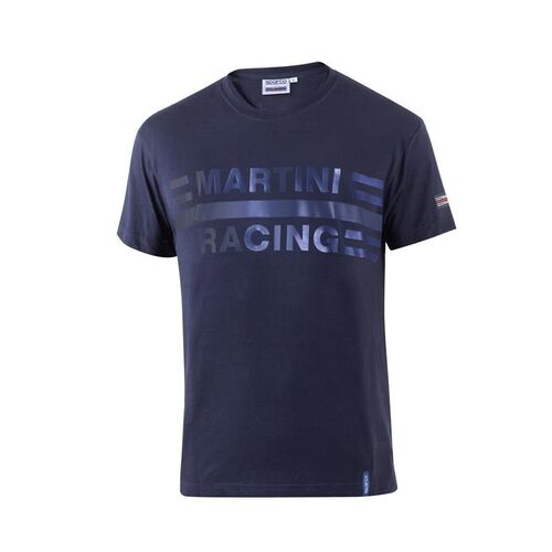 Koszulka T-shirt Sparco Martini Racing Big Logo granatowa