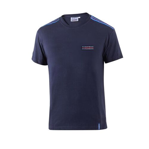 Koszulka T-shirt Sparco Martini Racing Top Stripes granatowa
