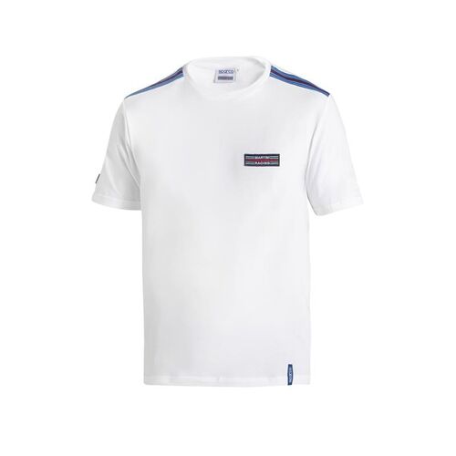Koszulka T-shirt Sparco Martini Racing Top Stripes biała