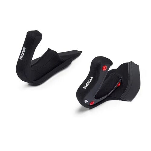 Wyściółka wkładki policzkowe do kasków Sparco Flux RJ oraz RJ-I czarne