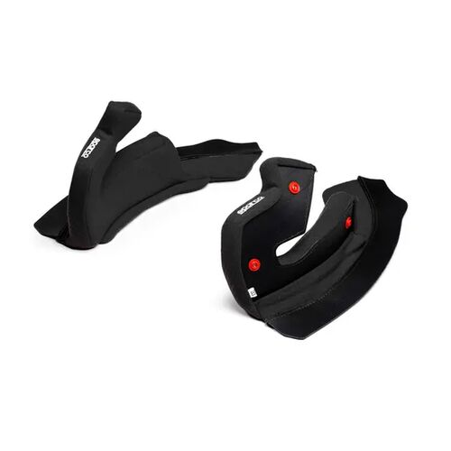 Wyściółka wkładki policzkowe do kasków Sparco Stealth RF czarne