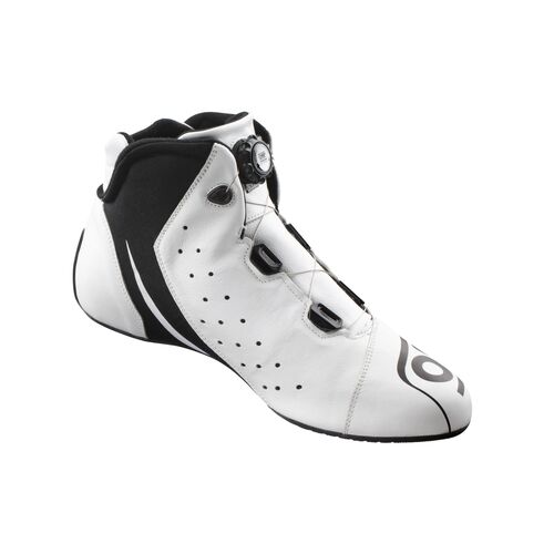 Buty OMP One Evo X R FIA 8856-2018 biało-czarne