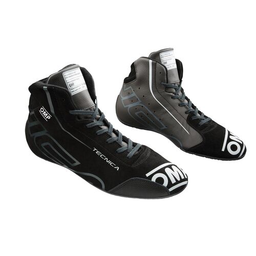 Buty OMP Tecnica 2025 FIA 8856-2018 czarno-antracytowe