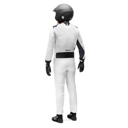 Kombinezon Sparco Sprint Advanced Asymetrical FIA 8856-2018 biało-granatowy