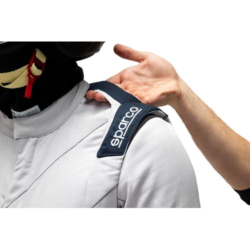 Kombinezon Sparco Sprint Advanced Asymetrical FIA 8856-2018 biało-granatowy