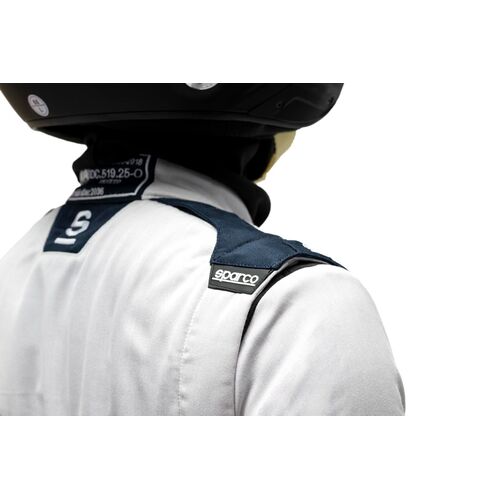 Kombinezon Sparco Sprint Advanced Asymetrical FIA 8856-2018 biało-granatowy