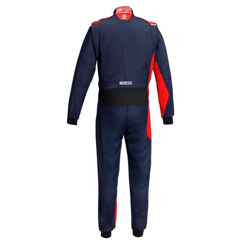 Kombinezon Sparco Sprint Advanced Asymetrical FIA 8856-2018 granatowo-czerwony