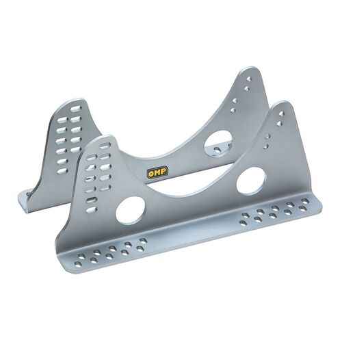 Mocowanie fotela OMP aluminiowe – wysokie, srebrne