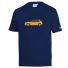 Koszulka T-Shirt Sparco Lancia HF Delta Integrale granatowo-żółta