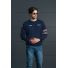 Sweter bawełniany SPARCO MARTINI RACING - granatowy