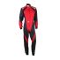 Kombinezon kartingowy OMP KS-3X FIA 8877-2022 czarno-czerwony
