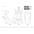 Fotel HTE-R ART personalizowany FIA 8855-1999 czarny