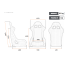 Fotel WRC-R ART personalizowany FIA 8855-1999 czarny