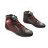 Buty kartingowe dziecięce OMP KS-2X FIA 8877-2022 czarno-czerwone