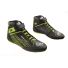 Buty kartingowe dziecięce OMP KS-2X FIA 8877-2022 czarno-żółte fluo